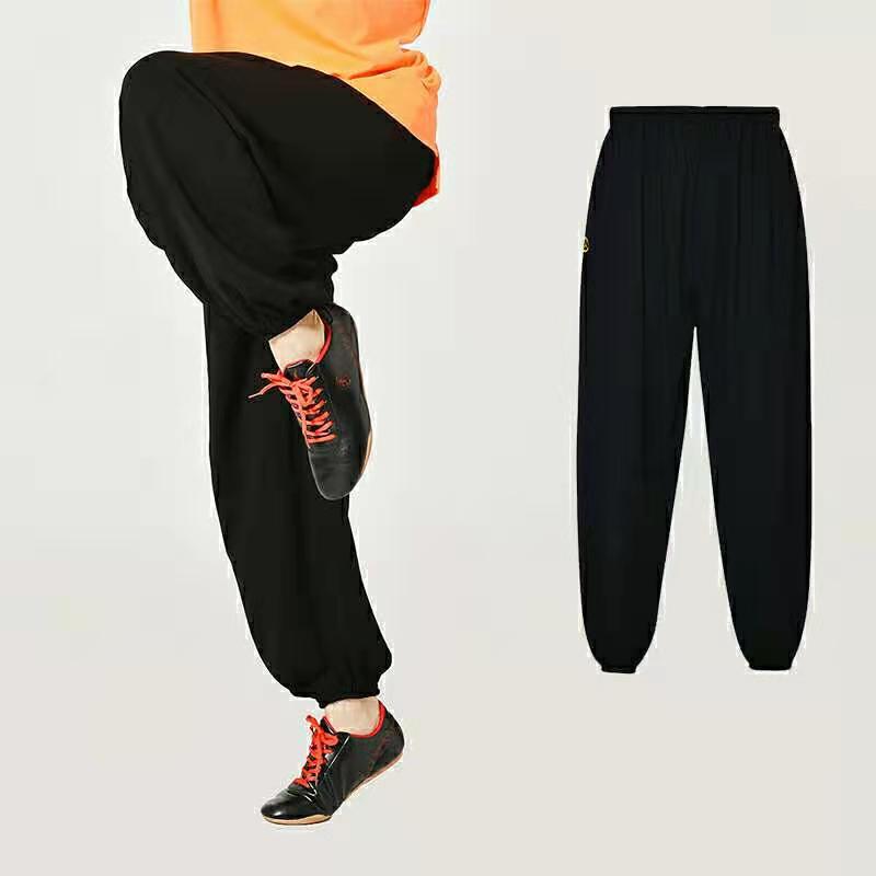 太极裤女 太极服裤男春夏灯笼裤男武术裤练功裤运动裤晨练裤儿童