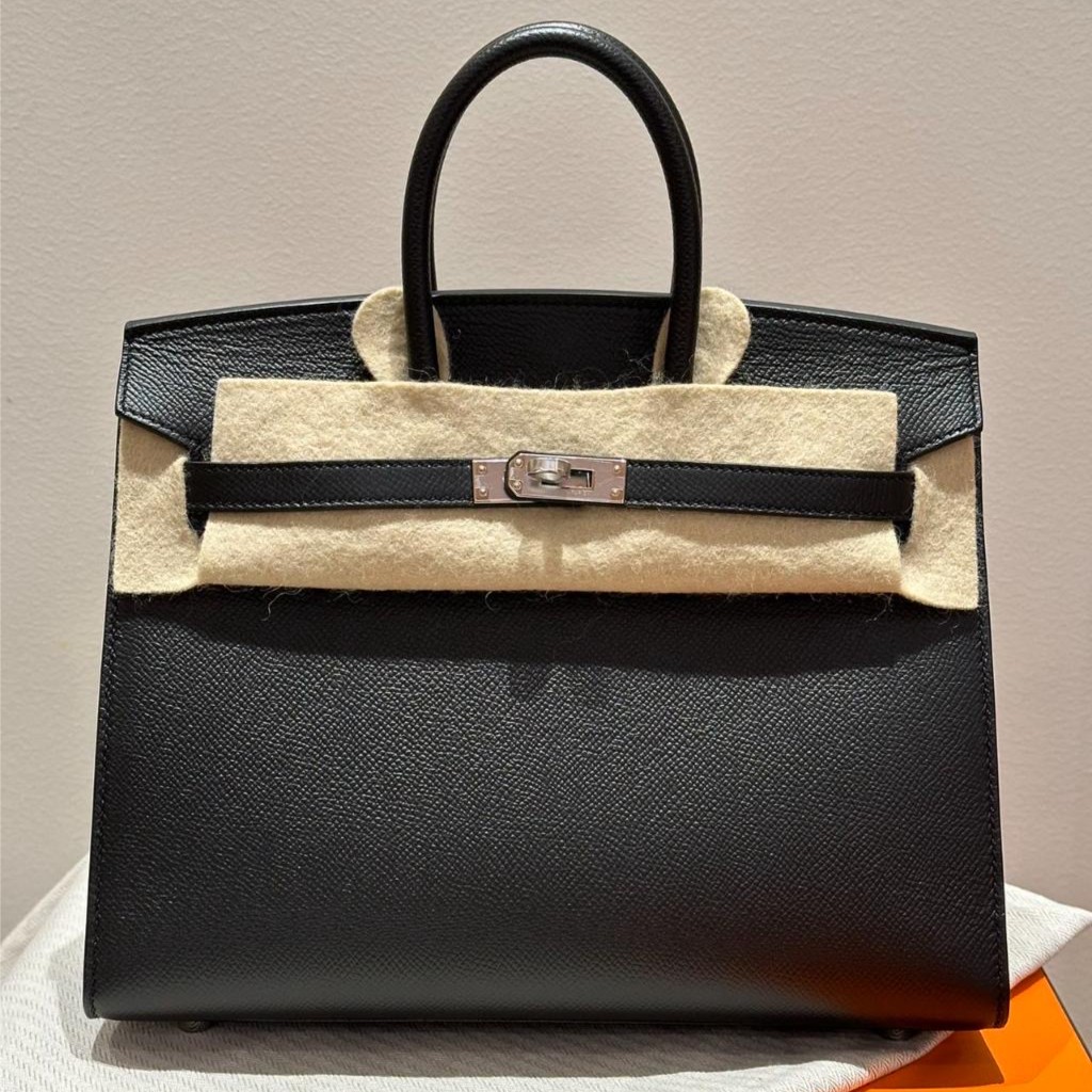 全新未使用 Hermes/爱马仕 全款17.8W 爱马仕 birkin25Z刻黑银