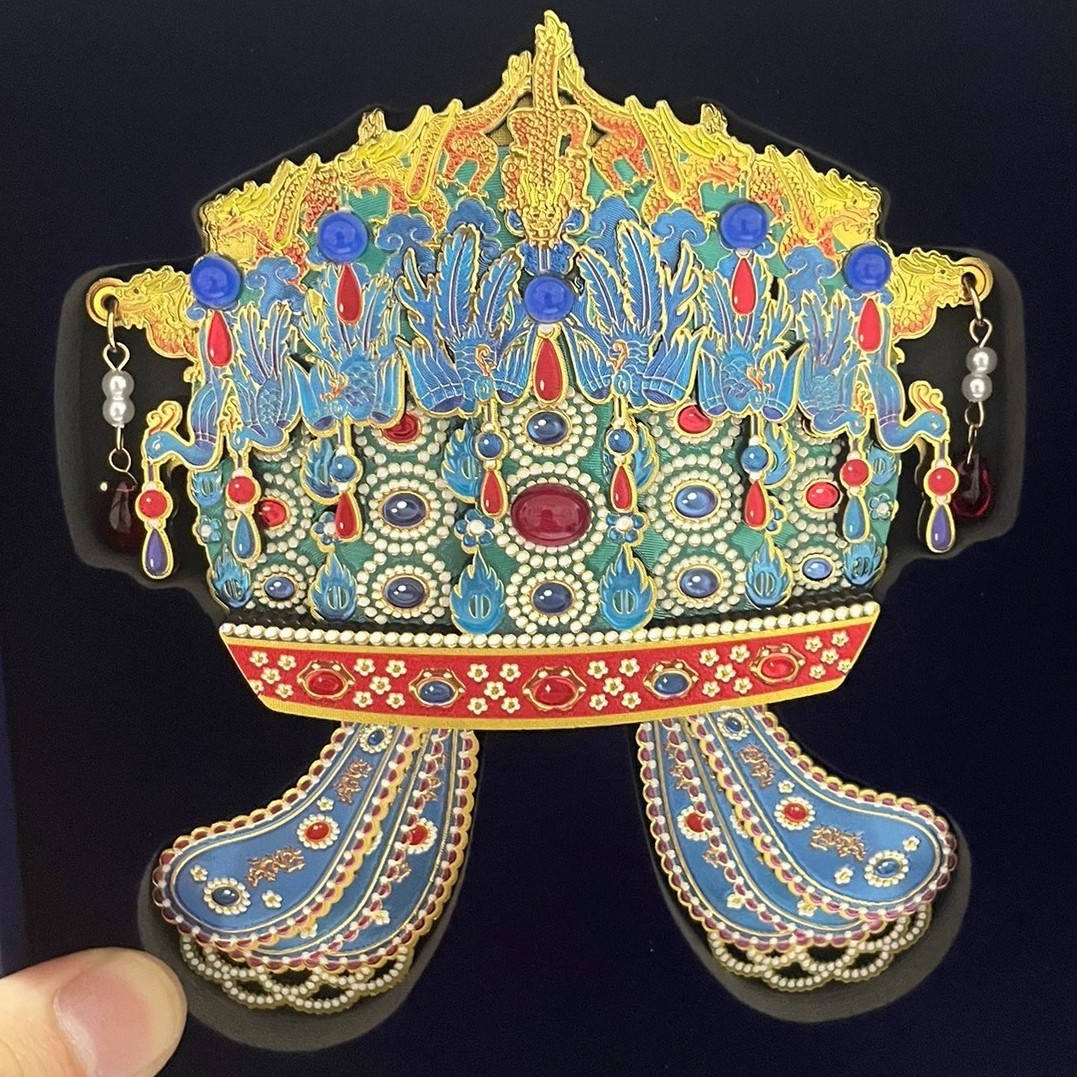 代购国博正品九龙九凤凤冠冰箱贴国风文创精致伴手礼磁吸