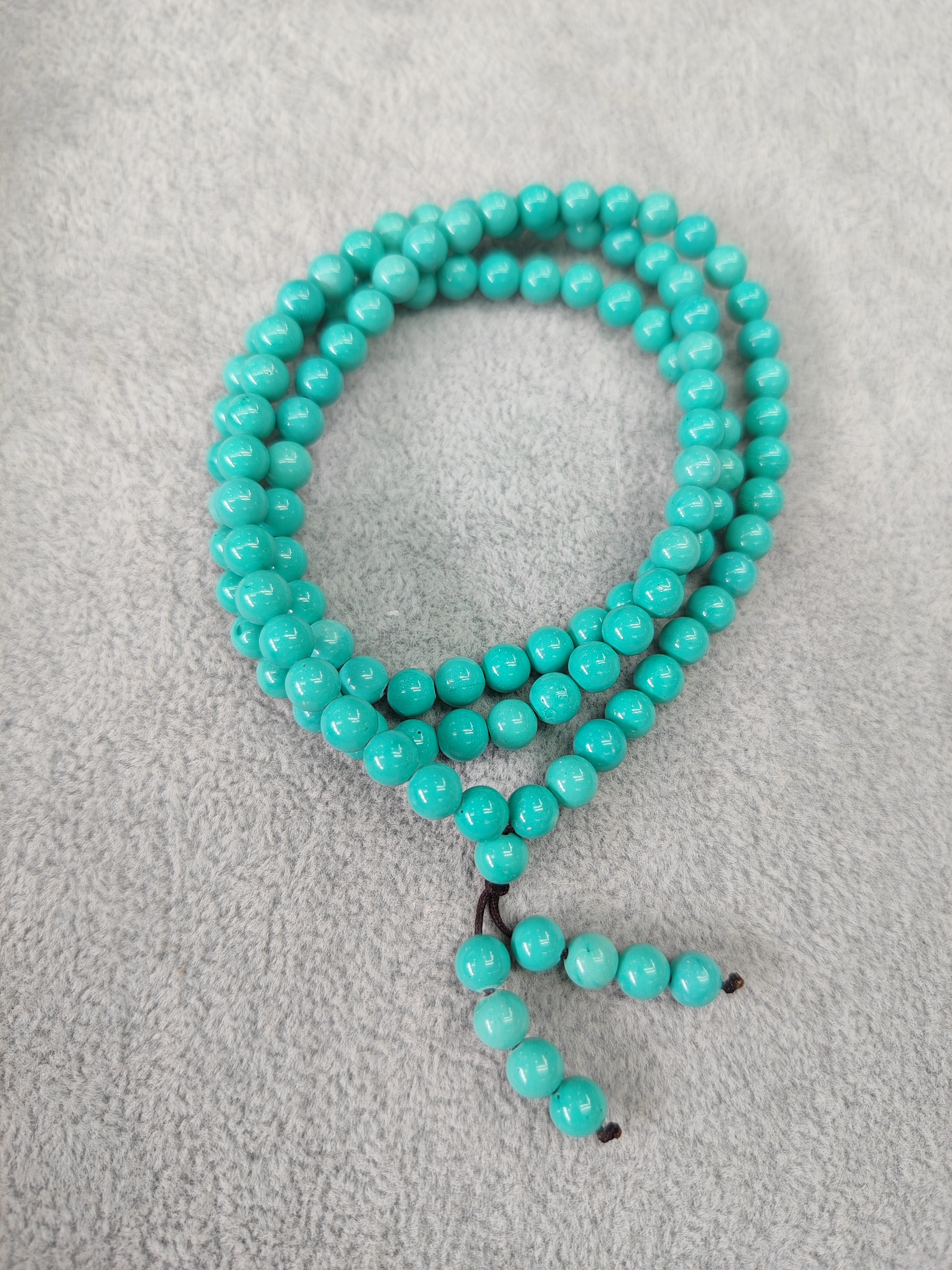 高瓷绿圆珠108颗6mm（多样性发货）