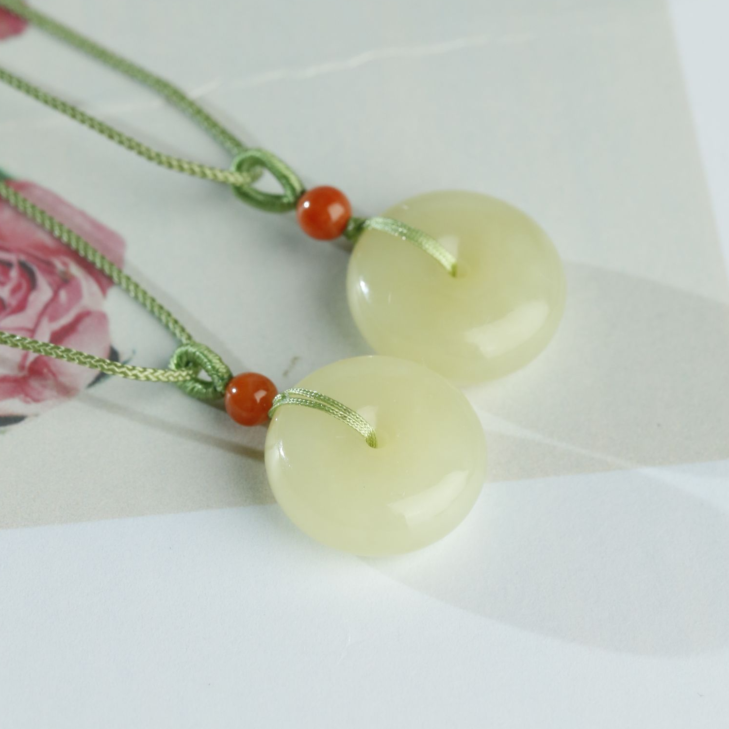 （玉说珠宝）天然和田玉黄口平安扣温润百搭吊坠（小款）多样性发其一