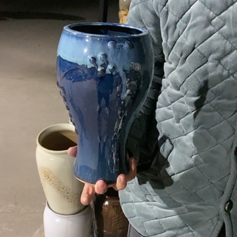 【闪购商品】紫砂花盆暇疵口14高27