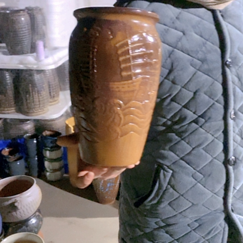 【闪购商品】紫砂花盆口15高25