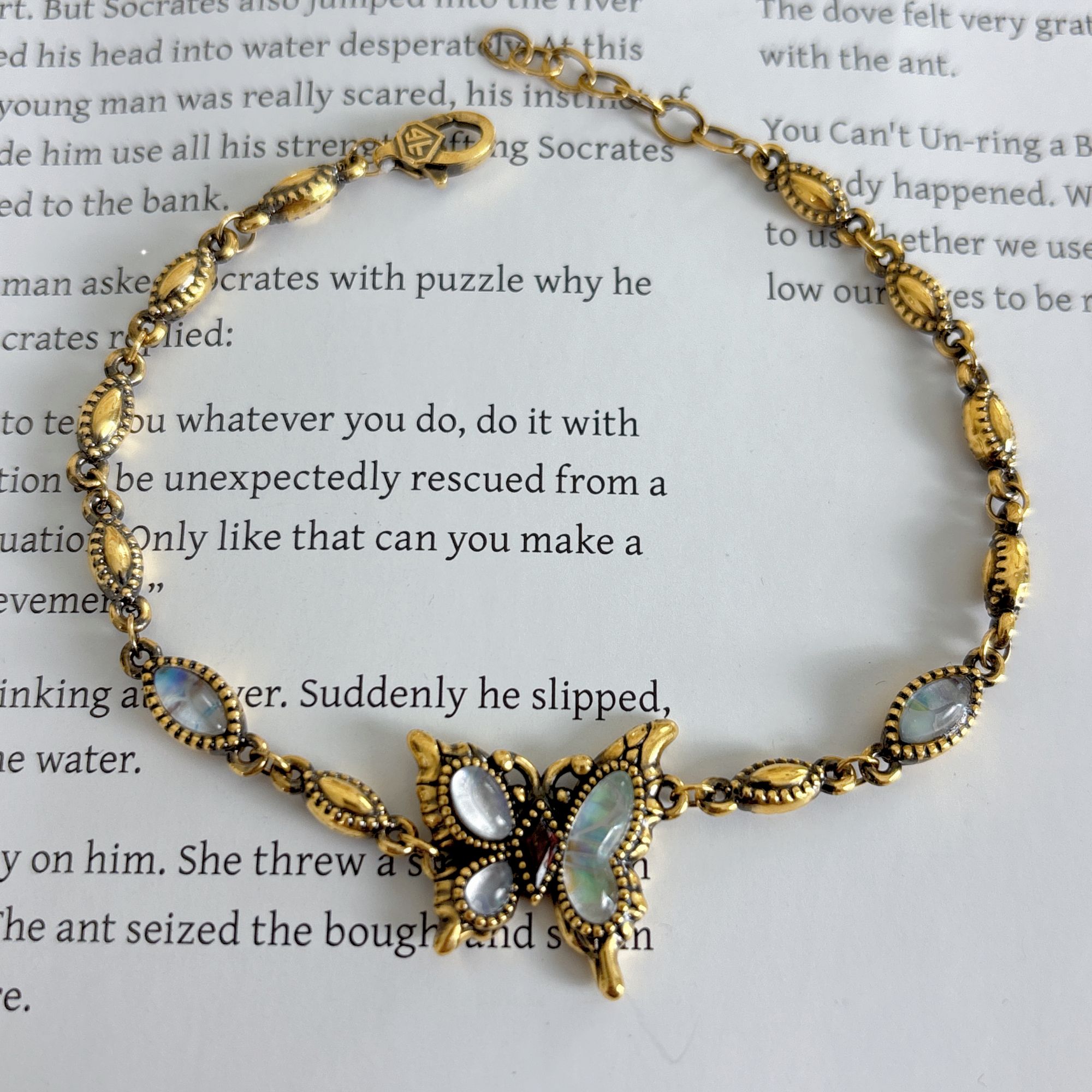 水贝千玺珠宝 蝴蝶 足金999手链黄金复古电黑工艺5D精品黑金