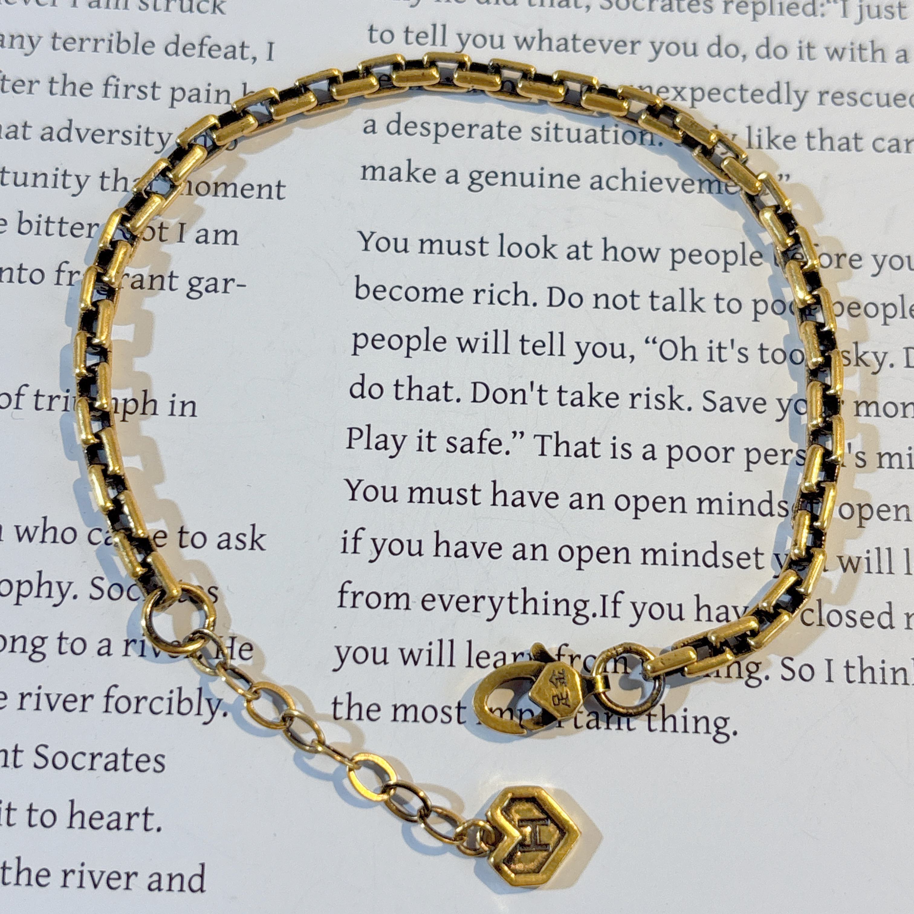 水贝千玺珠宝 密卡手链足金999手链黄金复古电黑工艺5D精品黑金