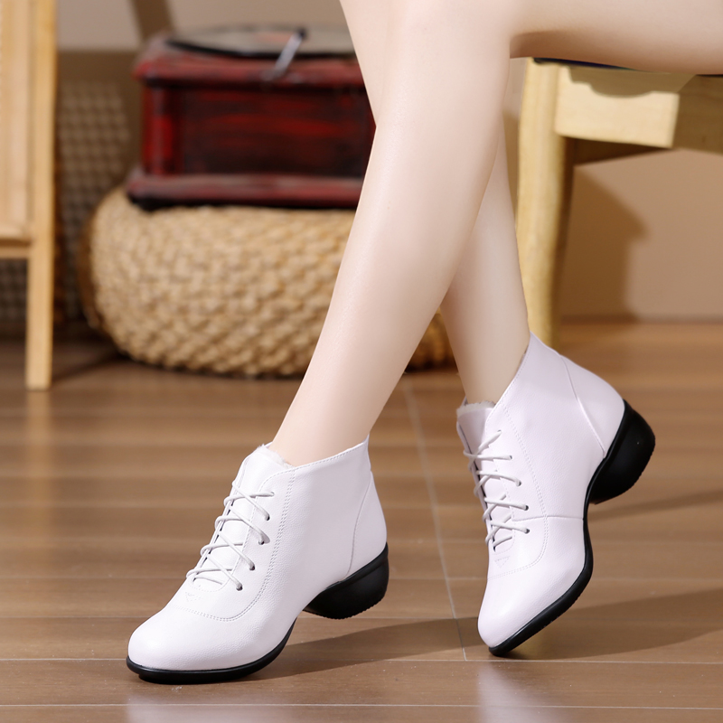 【经典百搭款】真皮秋冬季 广场舞跳舞鞋 水兵舞蹈鞋