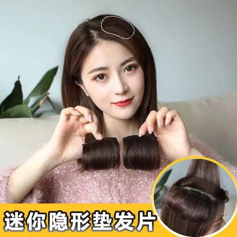 发片垫发根贴片真发隐形无痕两侧蓬松增发量头顶补发扁头修饰头型