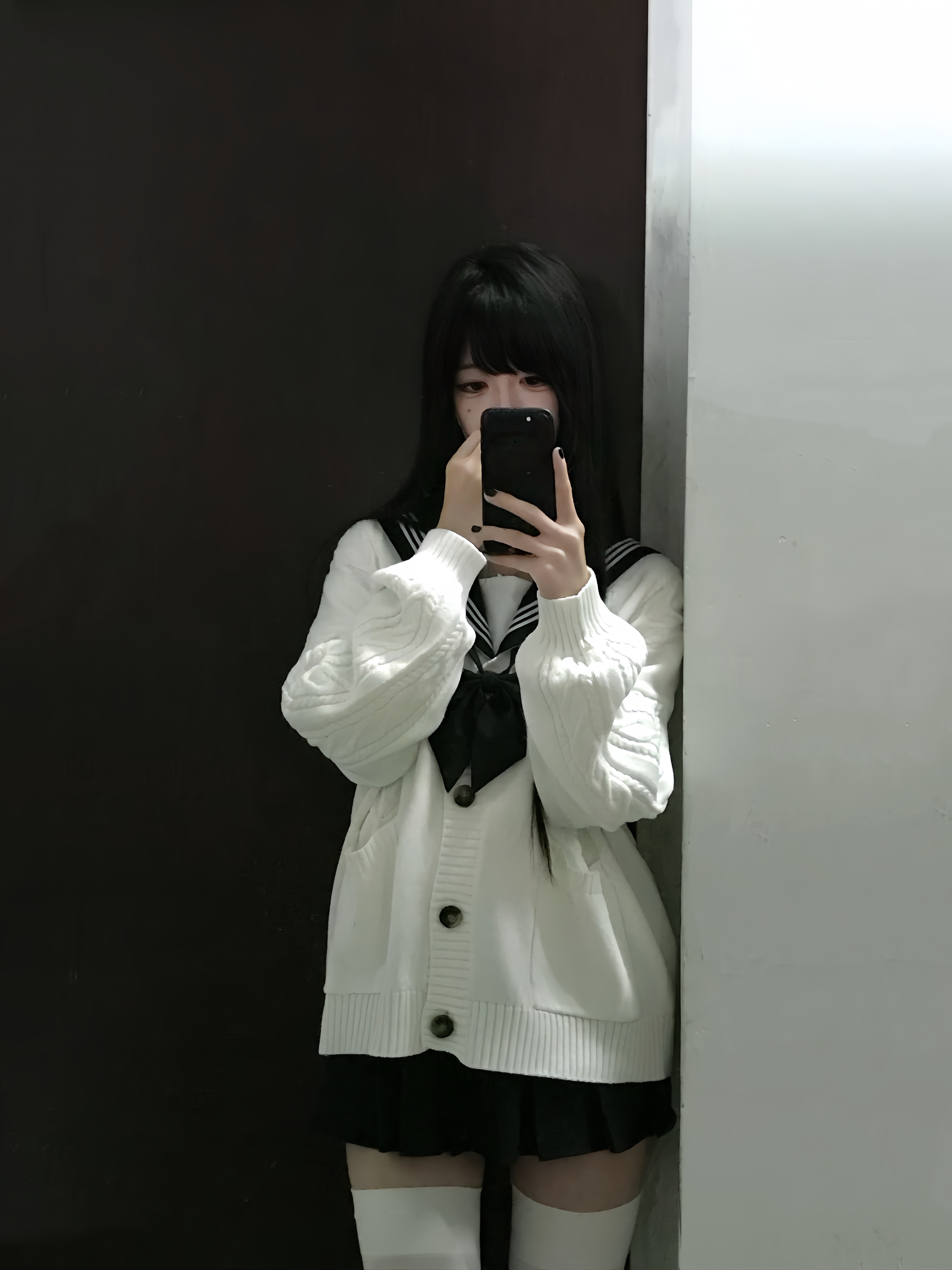 【厚针织开衫】麻薯秋冬慵懒风日系jk毛衣外套宽松麻花纯棉针织开衫