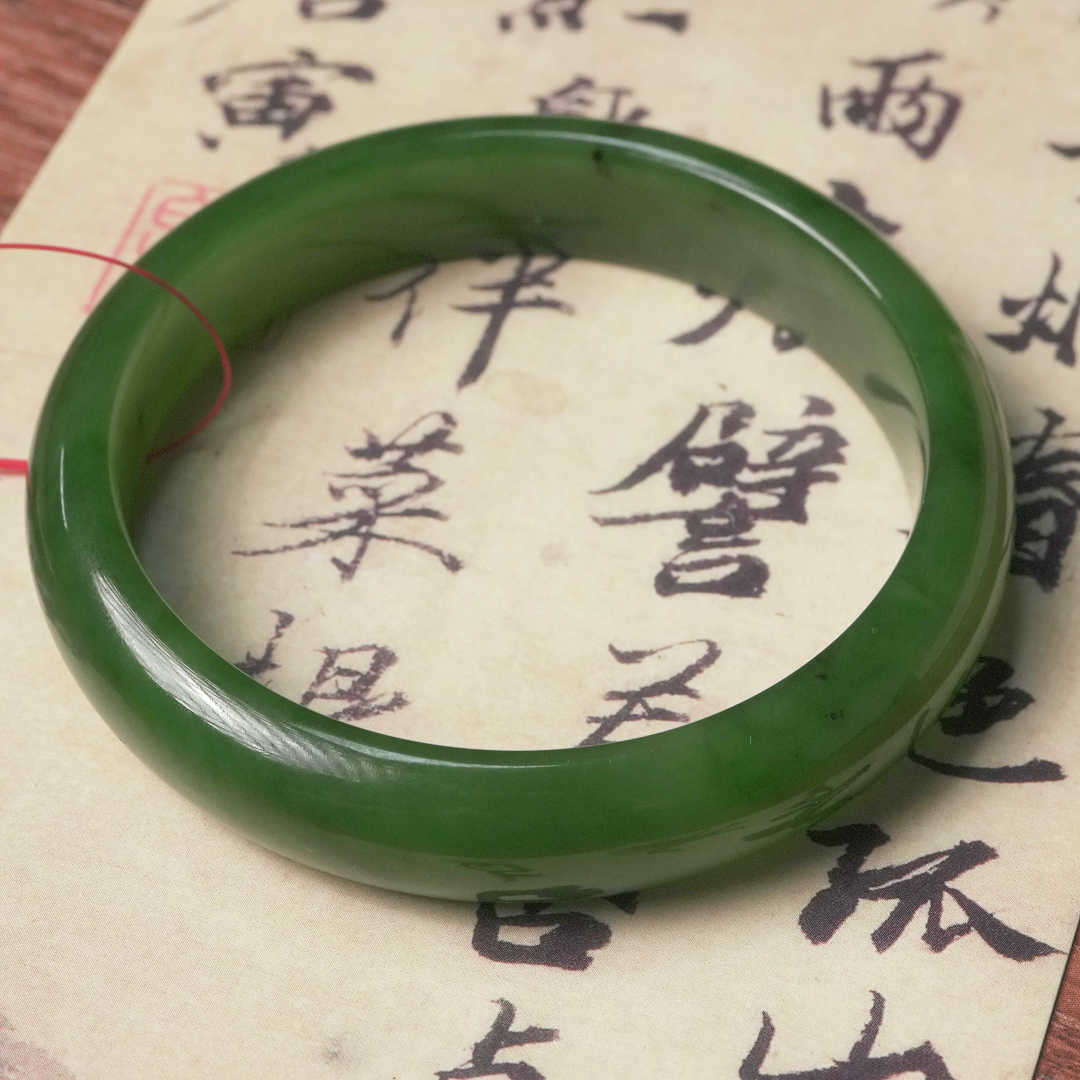 老王珠宝俄七碧玉 老料手镯 多样性发一