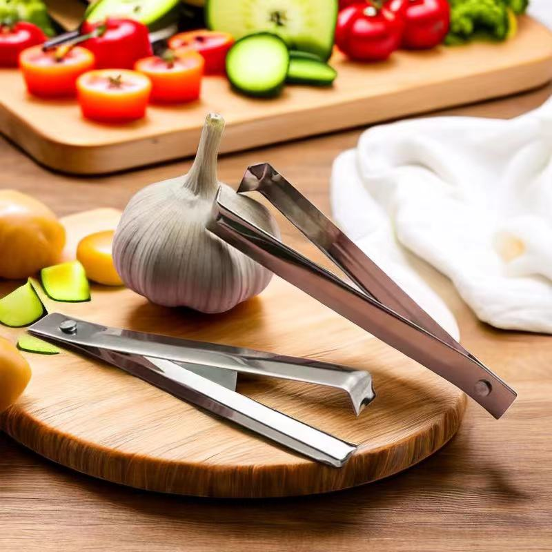 抖音新款剥蒜皮神器不锈钢去大蒜皮神器夹子手工快速拨瓣脱皮工具