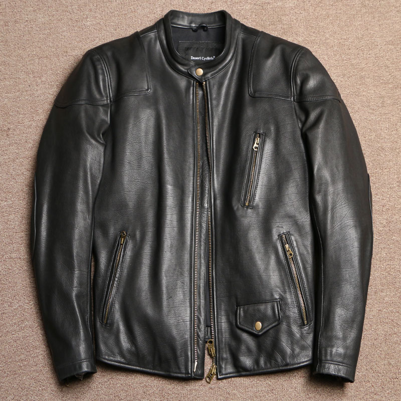 头层胎牛皮毒液同款机车夹克柔软舒适真皮皮衣修身短款男士外套