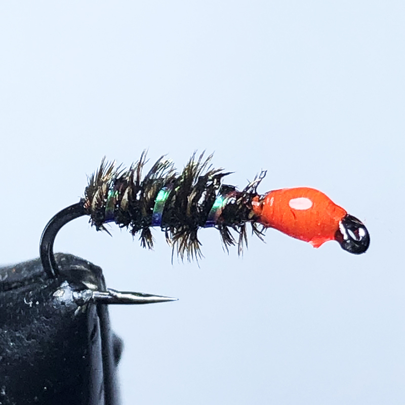 十枚毛虫微物路亚镭射飞蝇钩仿生专攻白条马口桃花柳根纯手工精品