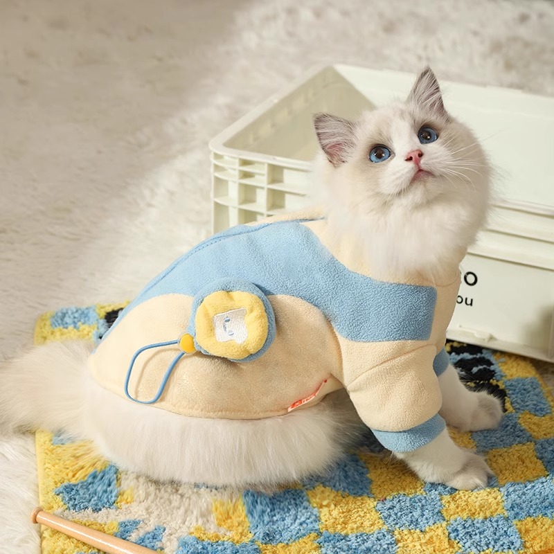 猫咪衣服冬季保暖防掉毛宠物冬装布偶猫猫秋冬款幼猫服装小猫毛衣