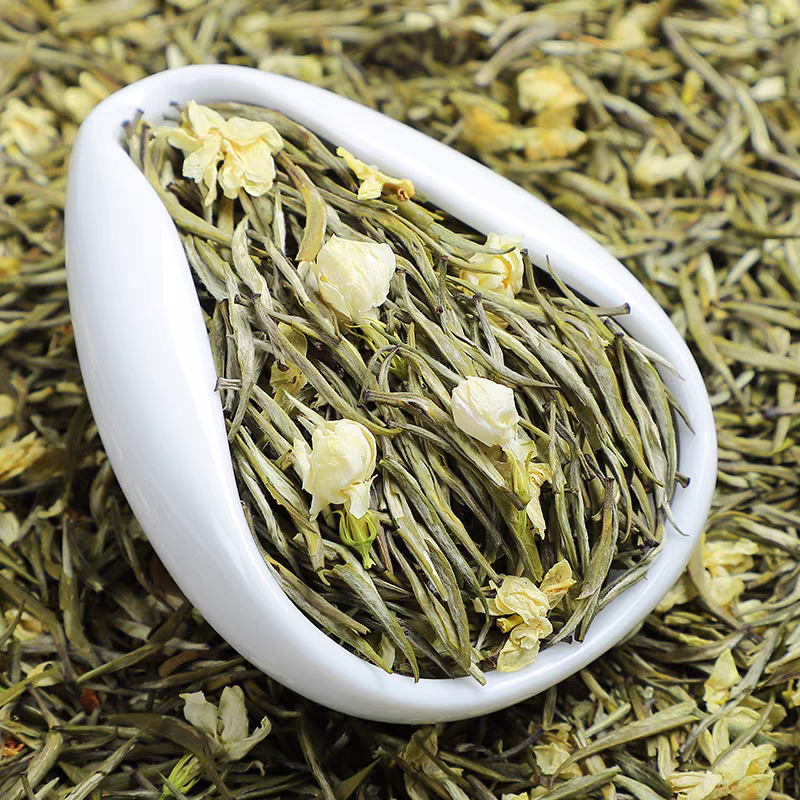 新茶 茉莉花茶（蒙顶飘雪）浓香水甜125克 罐装 包邮