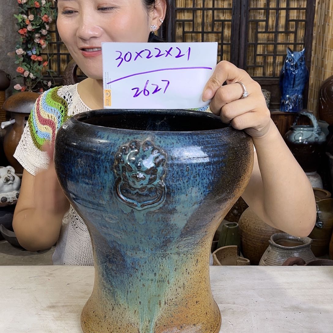 紫砂花盆美不美的