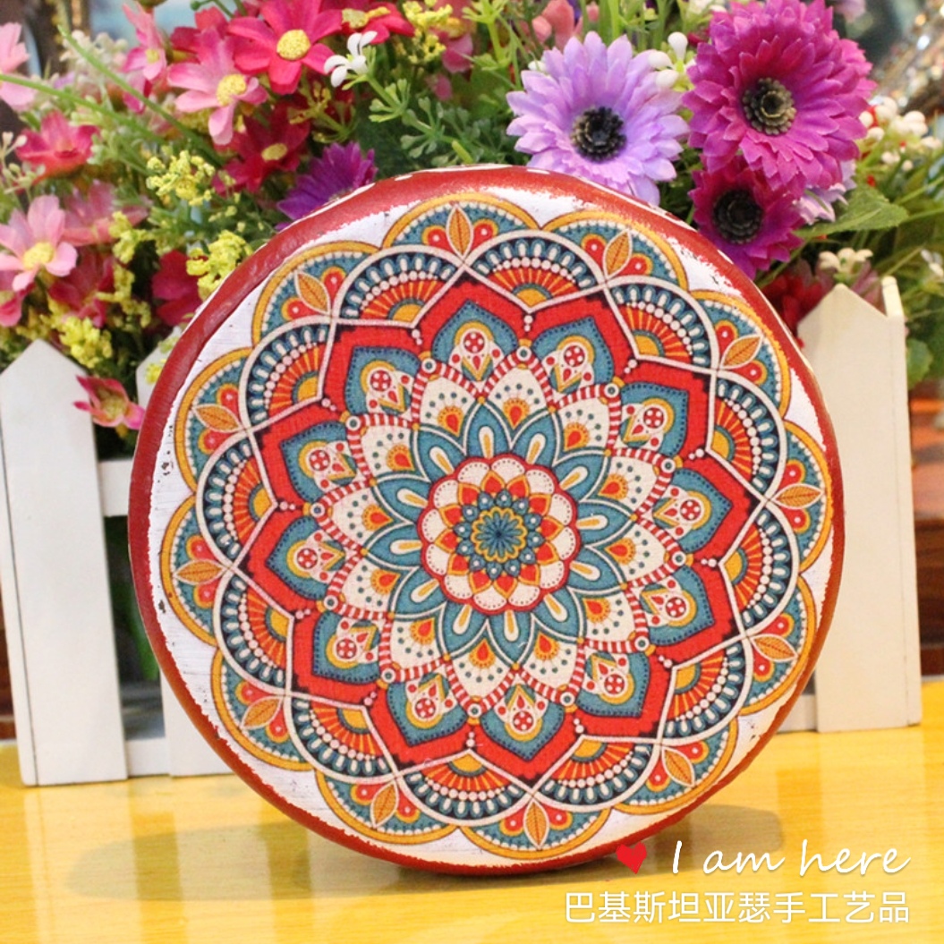 新疆牛皮手鼓创意舞台演奏用舞蹈道具酒店饭店背景墙装饰手工挂件