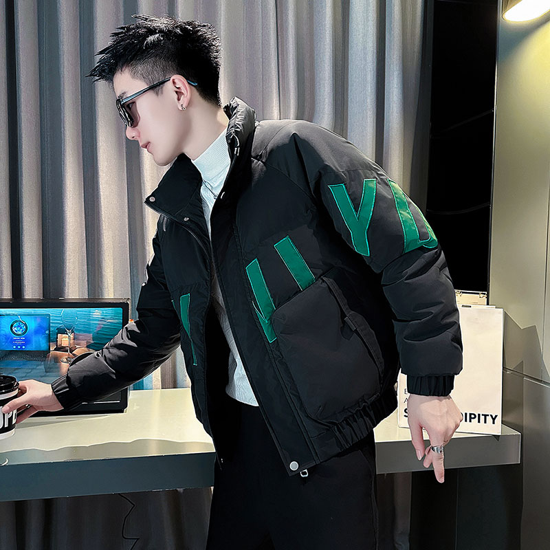 保暖网红爆款棉衣冬季男款加厚小棉袄设计感痞帅棉服时髦洋气外套
