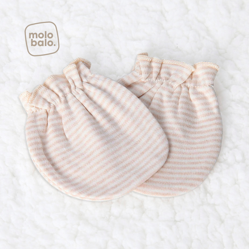 婴儿手套新生护手套男女宝宝彩棉防抓手套婴儿用品春秋款宝宝手套