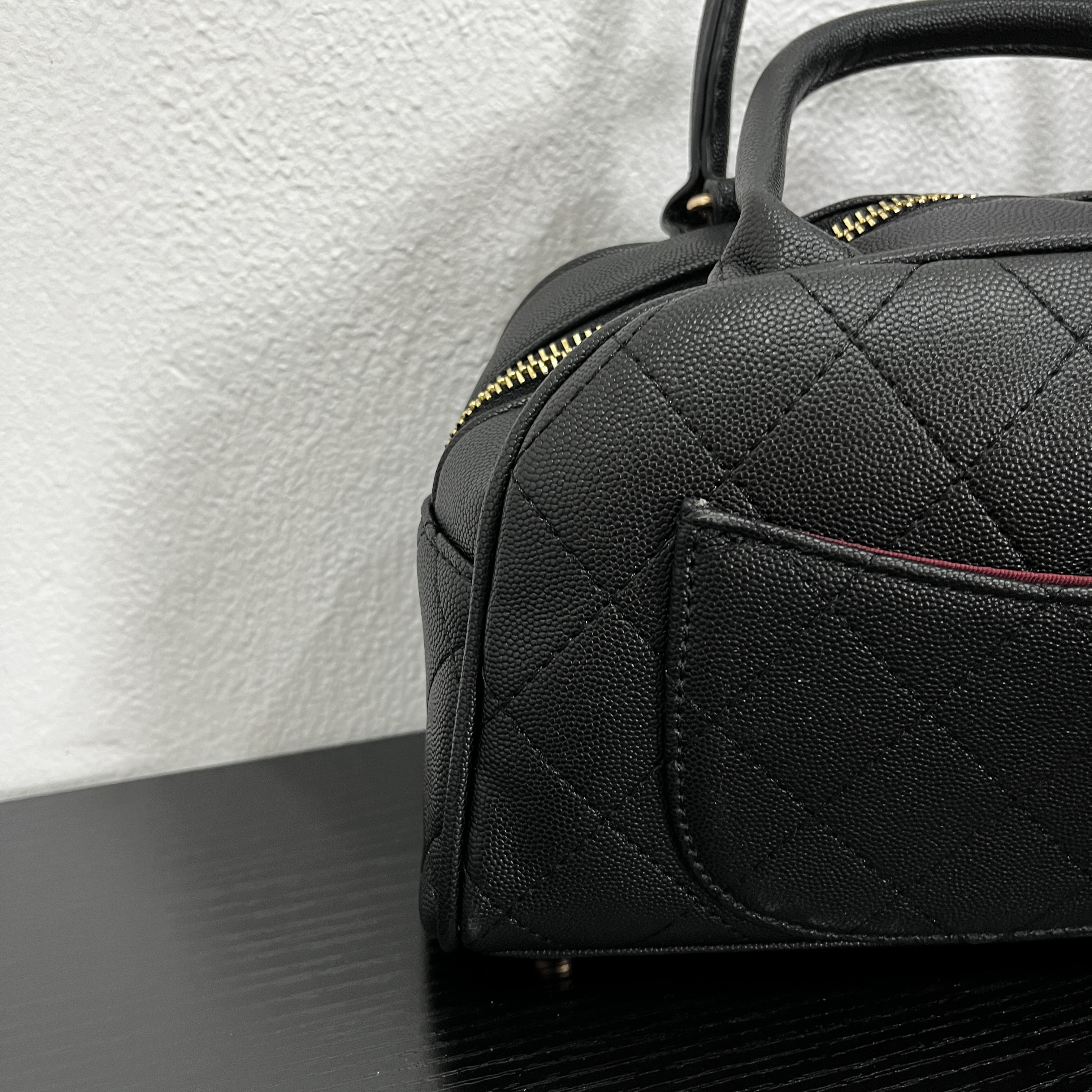 【840】手工真皮新款包包百搭女包-香家手提菱格豆腐公文包