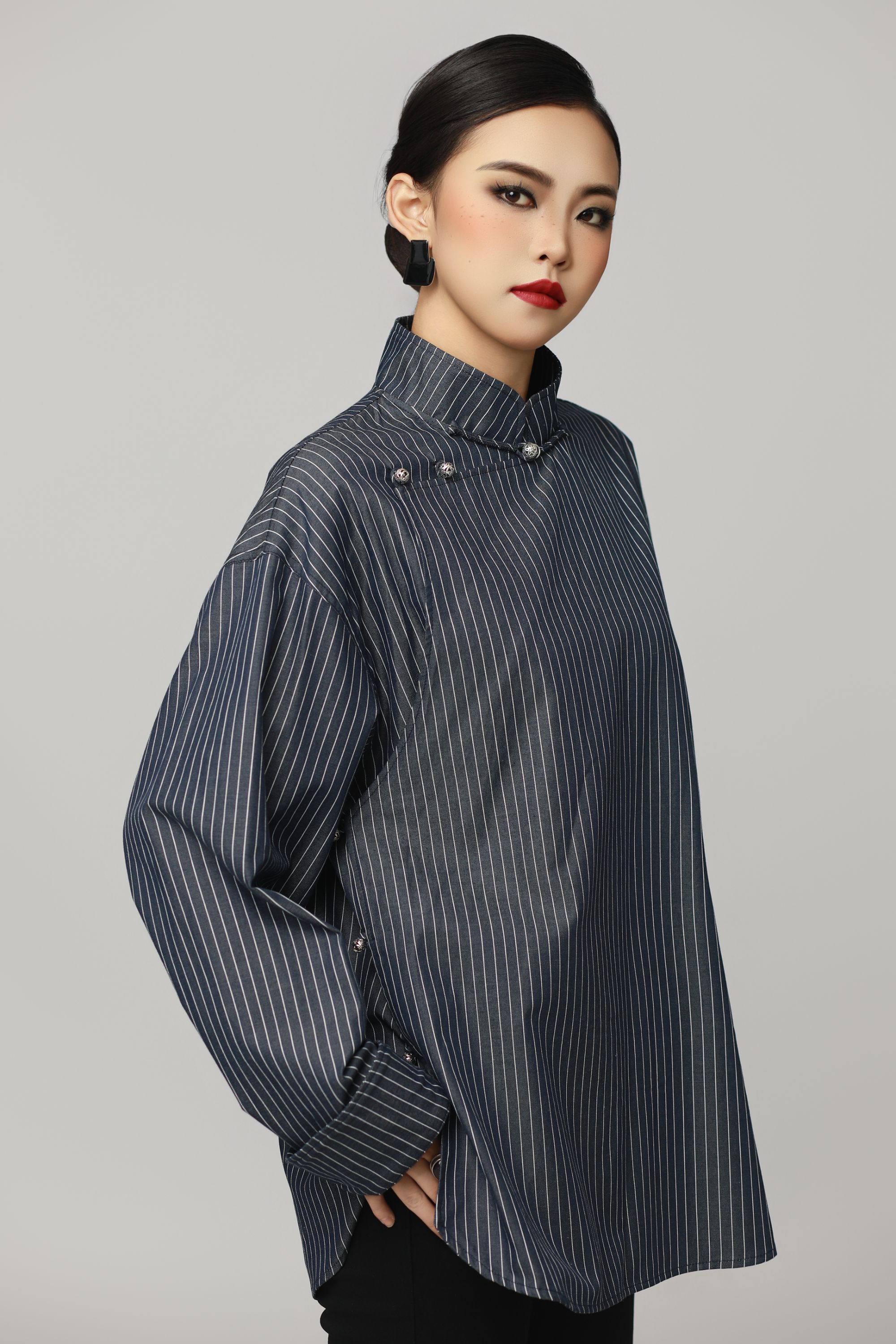 呼和蒙元素宽松【男女同款传统衬衫】