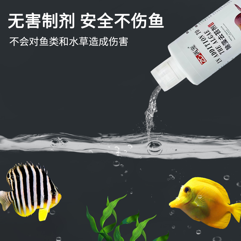 Z鱼缸除藻剂褐藻绿藻黑毛藻爆藻除绿藻去绿藻青苔绿苔去除鱼缸除