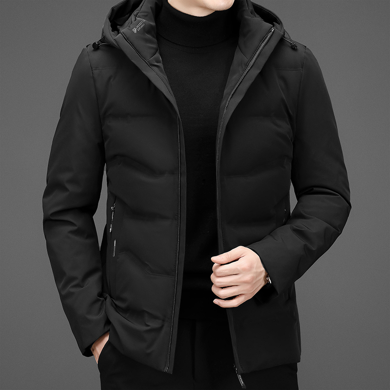 波司登羽绒服男短款冬季爸爸装加厚活帽商务轻奢男士休闲外套保暖