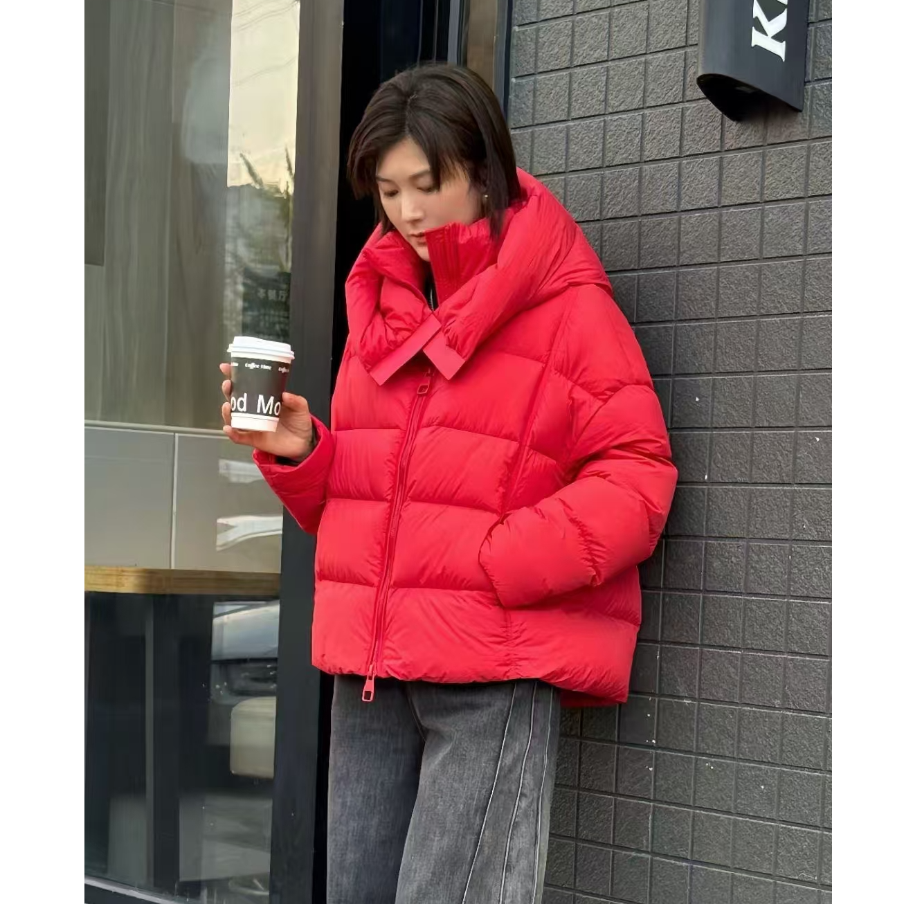 2024冬季新款红色衣服