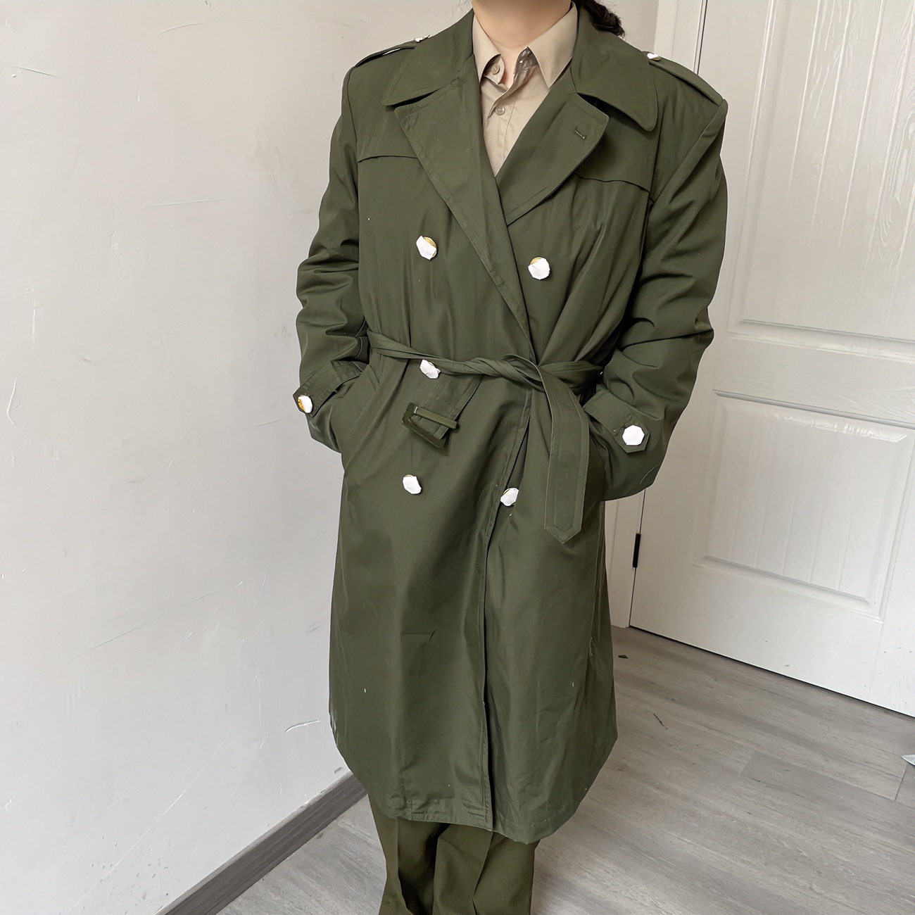 女士风衣两穿可拆卸内胆活里活面经典防寒保暖中长款收腰秋冬季