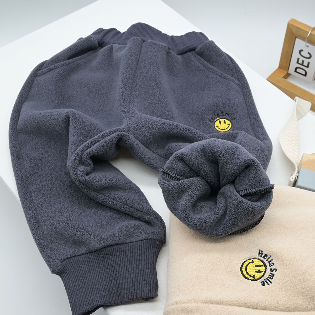 【正常发货】摇粒绒儿童暖暖裤男童女童加绒加厚打底裤秋冬宝宝羊