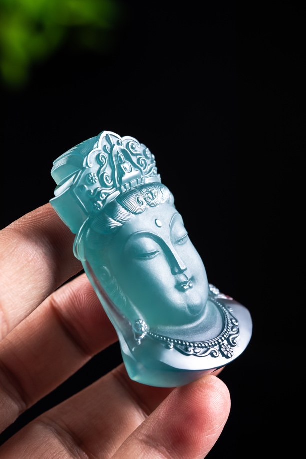 简艺玉雕艺术【观音圣像】防拍价