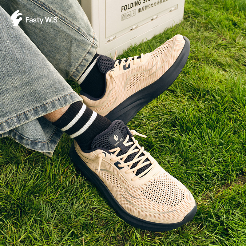 Fasty W.s夏季新款懒人轻运动鞋软底休闲透气男女百搭