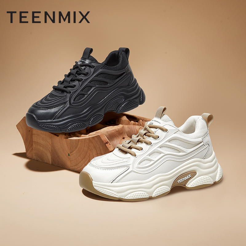 Teenmix/天美意商场同款百搭老爹鞋女潮鞋厚底休闲鞋BF241AM3