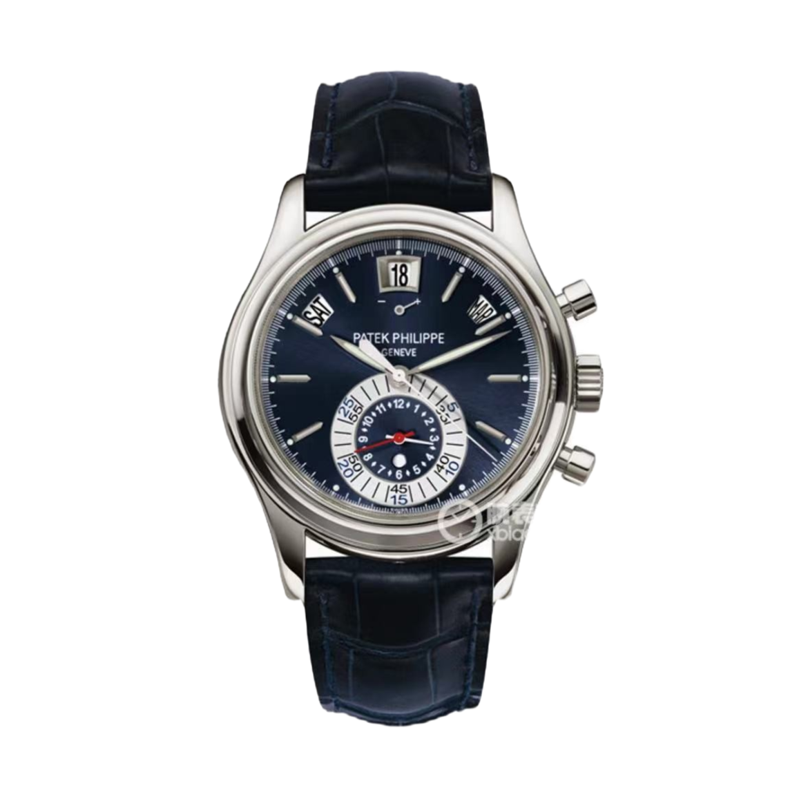 99新 Patek Philippe/百达翡丽 复杂功能5960P蓝盘 双P带2012年证