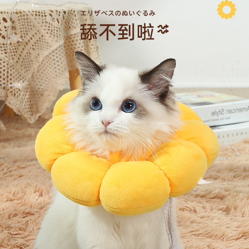 伊丽莎白圈猫项圈猫咪项圈绝育牢固防舔猫咪项圈舒适驱虫项圈猫圈