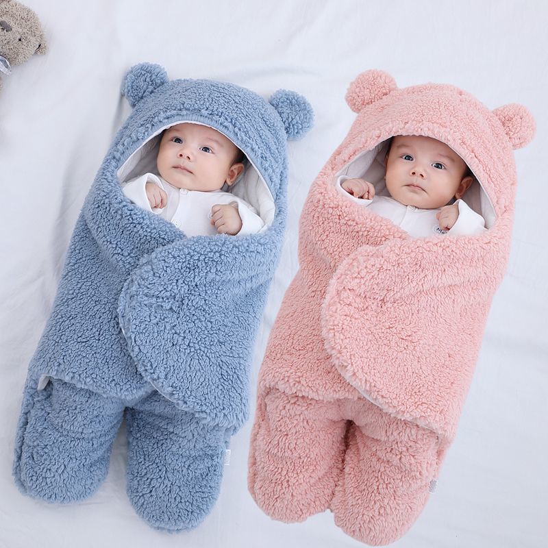 【婴儿抱被】冬季加厚防惊跳新生儿包被睡袋襁褓加棉盖毯宝宝用品