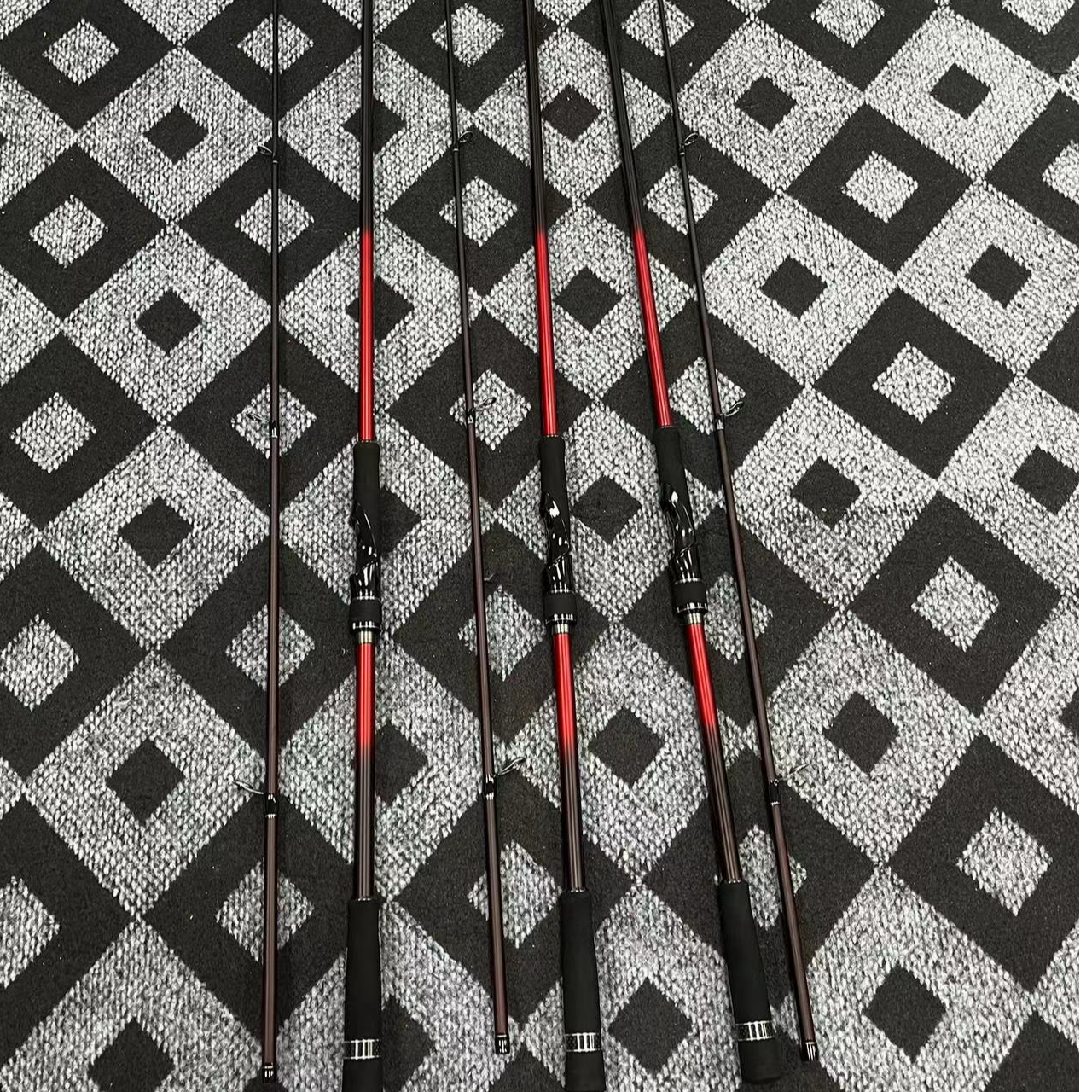 2024新款MH5.0大导环超级远投路亚竿中大型鱼种直柄黑鱼高碳路亚