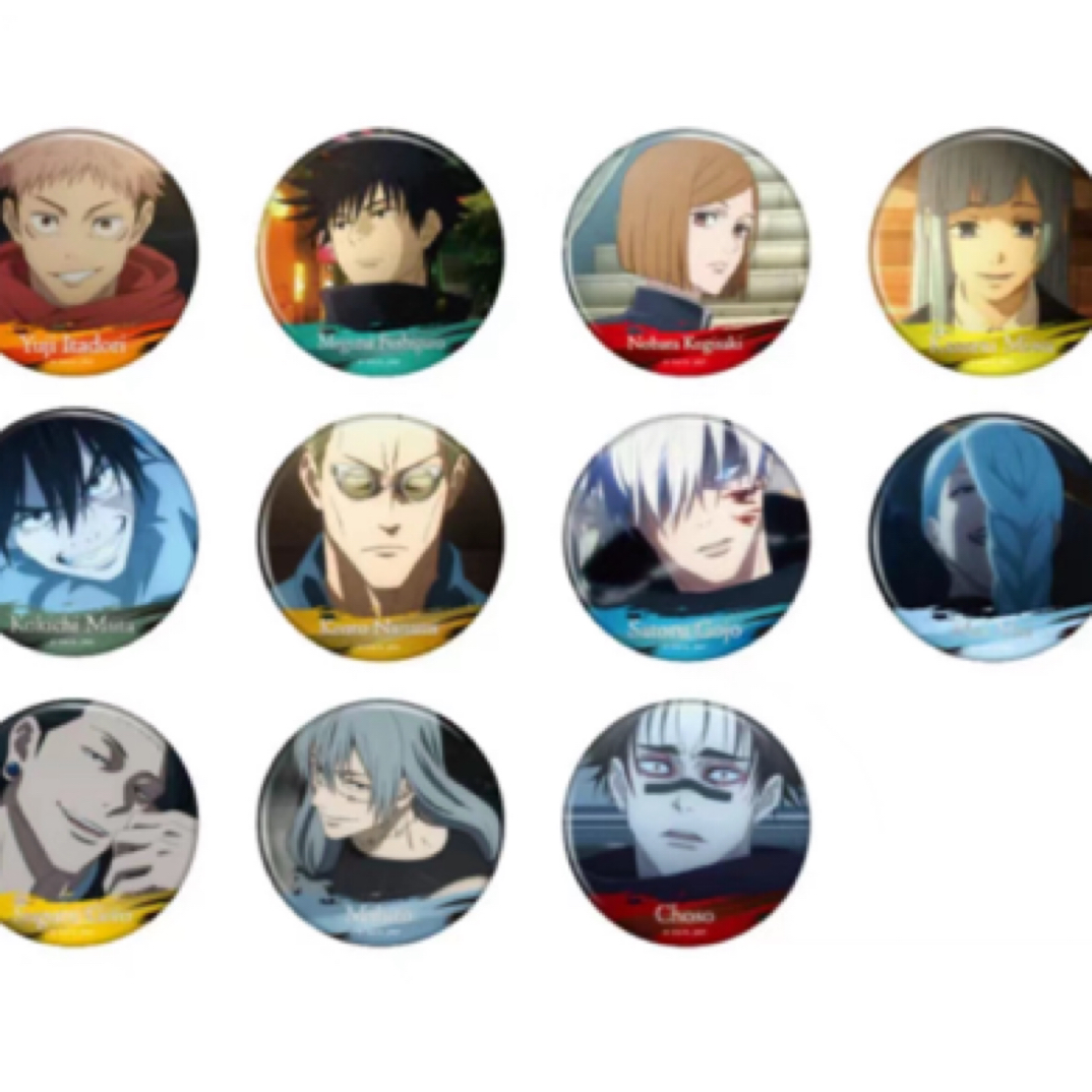 （转盘）咒术回战四弹浮雕盲抽徽章吧唧纯日谷