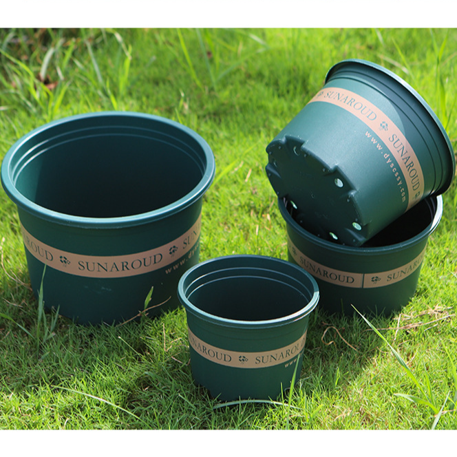 矮胖2加仑盆5个送托盘【口径21左右高度14.5左右】加宽