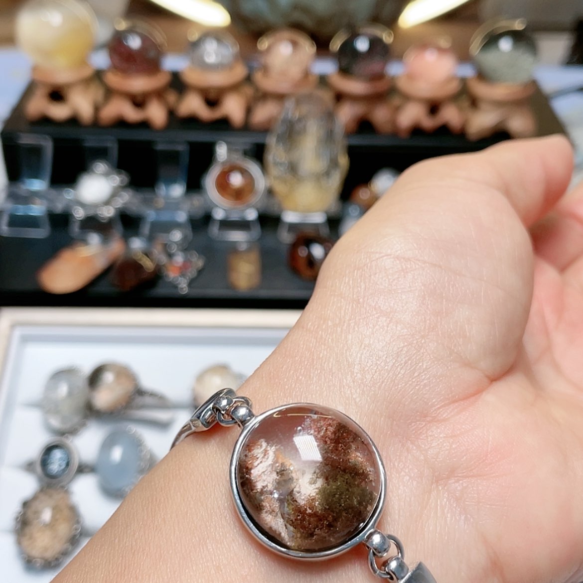 【闪购商品】水晶手链银S925镶嵌君*