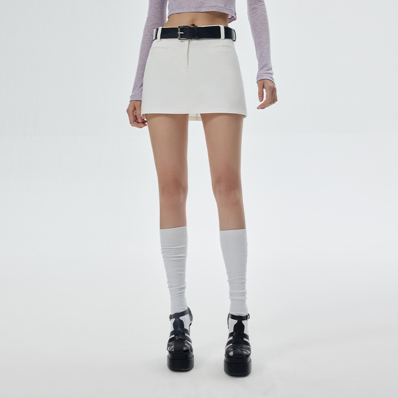 SHOWROOMPLUS 爆款A字高街短裙半身裙女复古半身裙