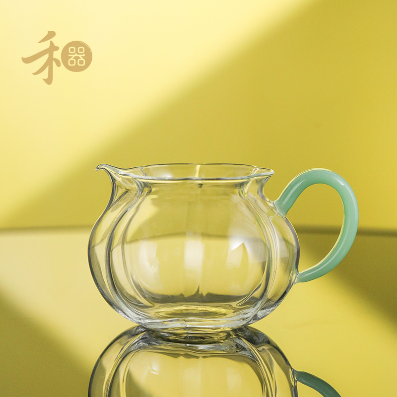 禾器晶彩·纳福茶海 高硼硅 玻璃公道杯 建议容量：280ml