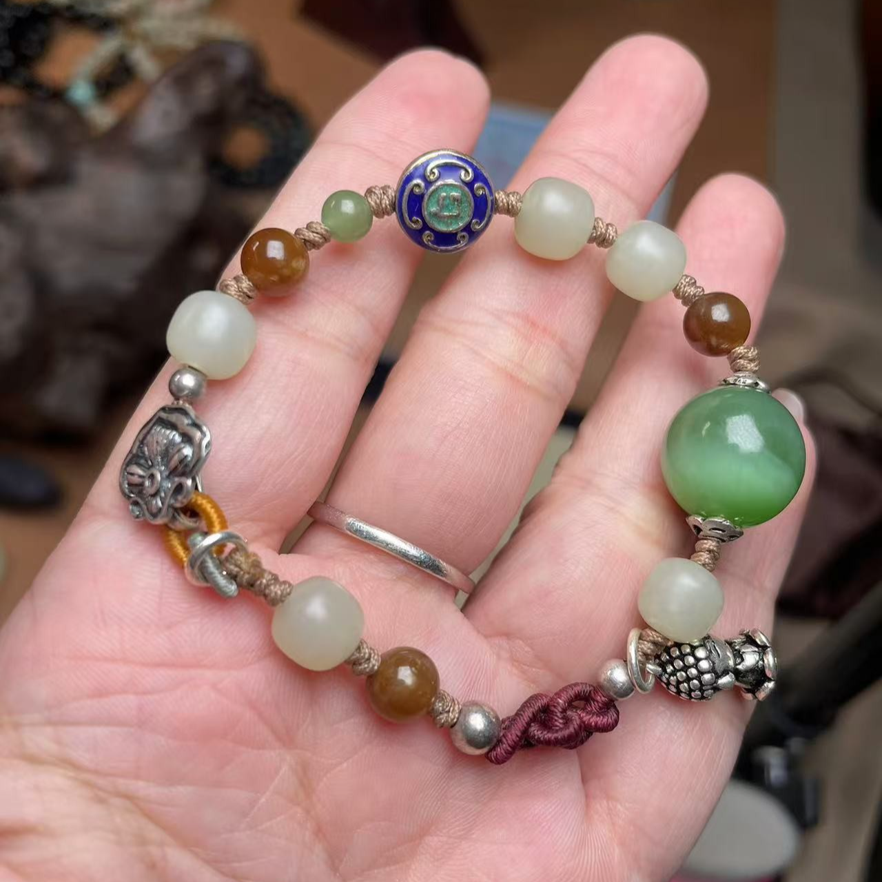 家棠珠宝 天然和田玉手链