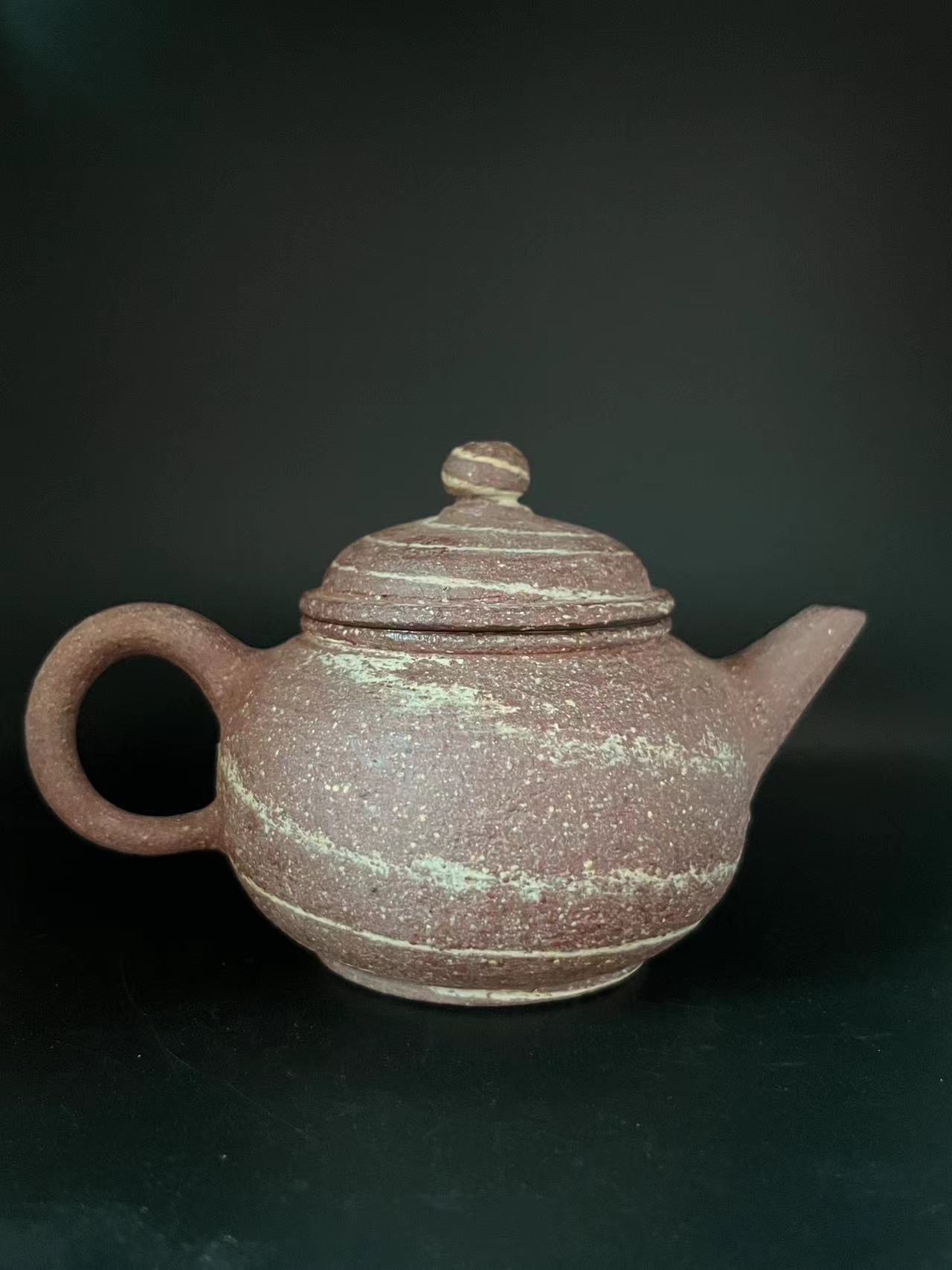 荣昌陶，全手工原矿，无抛光打磨，粗绞泥仿古壶非紫砂，小品壶工艺