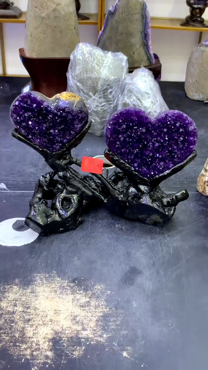 【闪购商品】水晶摆件未镶嵌高品质乌拉圭紫晶190