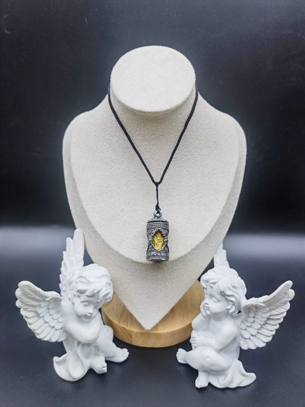 铁合金陶瓷吊坠 97号圆柱体面面转转创意吊坠复古做旧