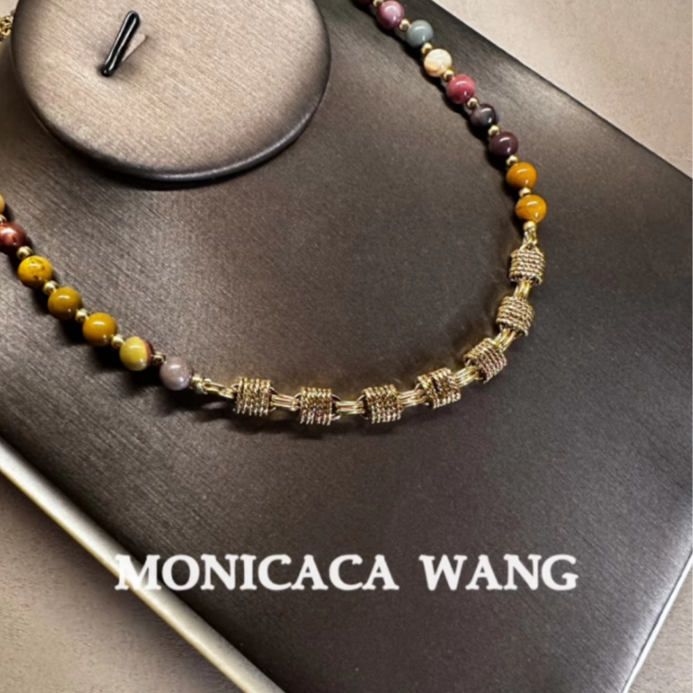 非金属合成锆石项链 【MONICACA WANG】项链XLP056