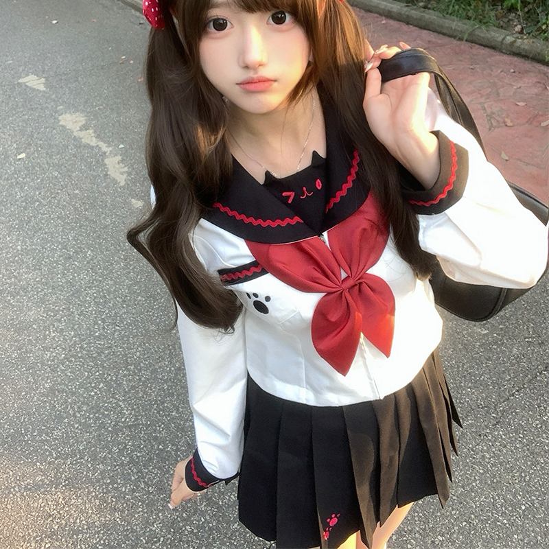 妖言兔兔【兔兔喵】jk原创水手服可爱学生校园风日系秋季制服正版