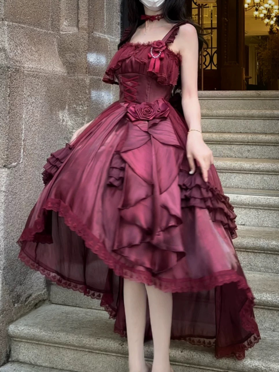 【现货】盛宴优雅风原创lolita精致生日战袍公主裙氛围感