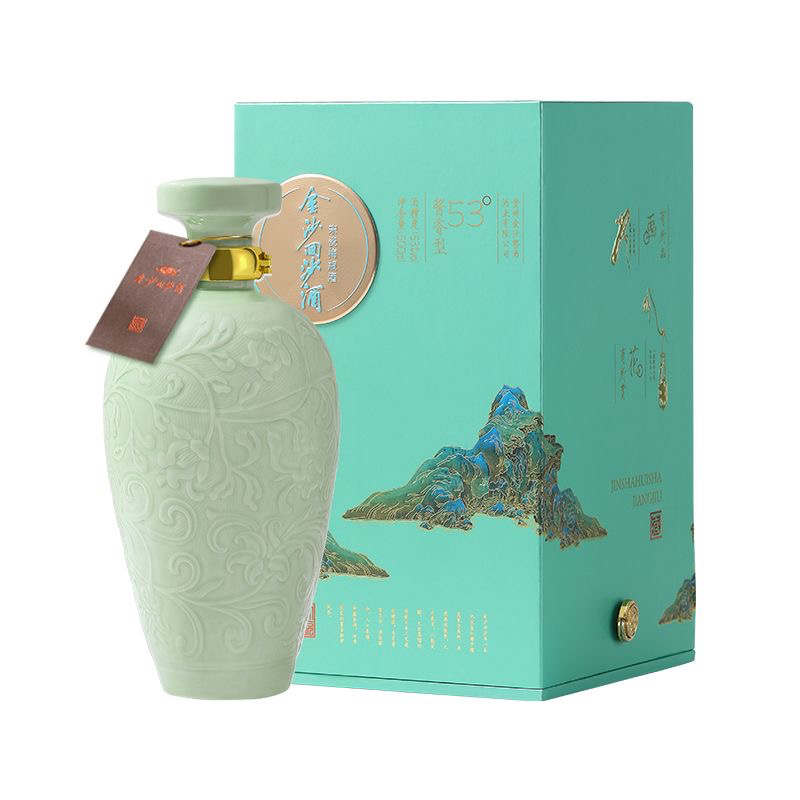 金沙回沙酒宋瓷梅瓶 醇柔酱香 高端文创53度500ml
