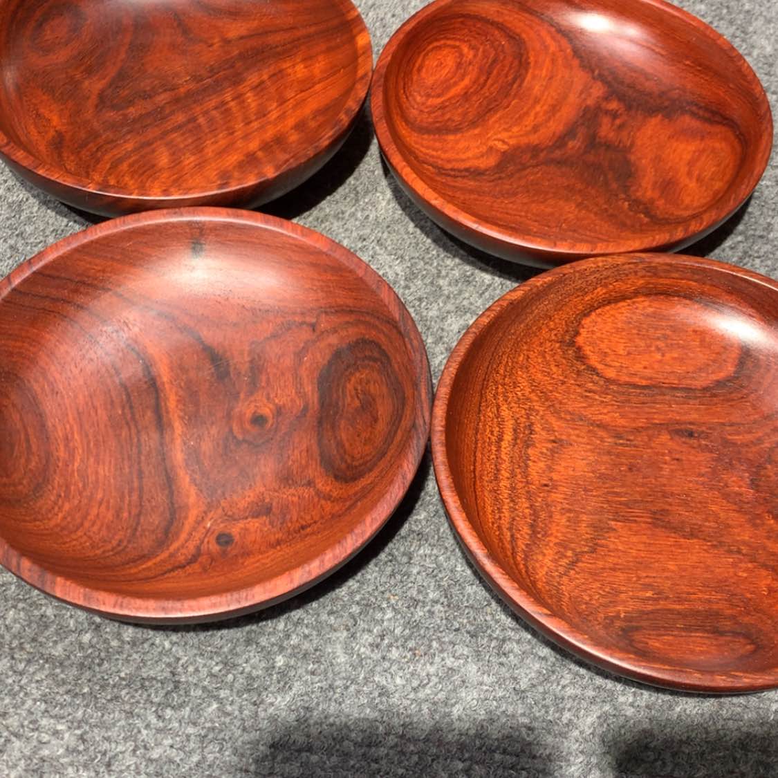 【闪购商品】大果紫檀（缅甸花梨）；广****车4个15厘米盘